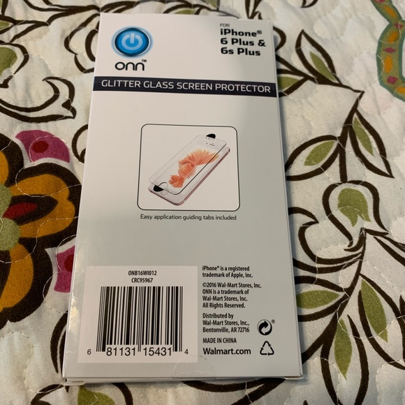 NIB Glitter screen protector for iPhone 6/6s plus - Picture 2 of 2